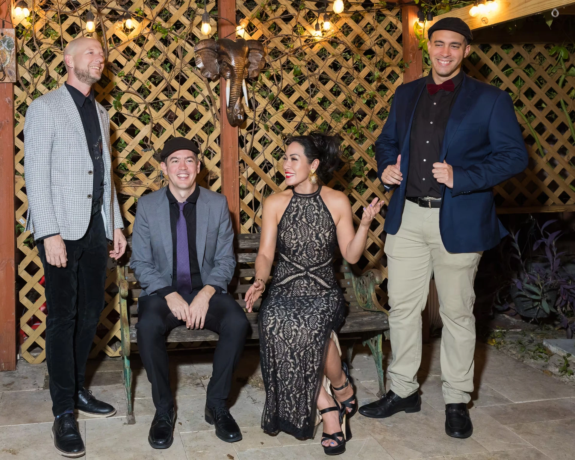 Melina Soochan with her French Jazz ensemble, professional shoot photo 4
