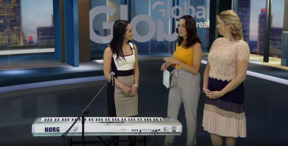 Melina Soochan on Global TV Montreal